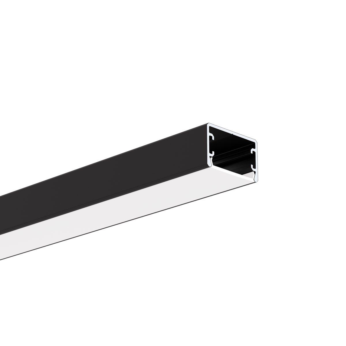 Profil GLAZA-LL, eloxiert, schwarz, 3010 mm